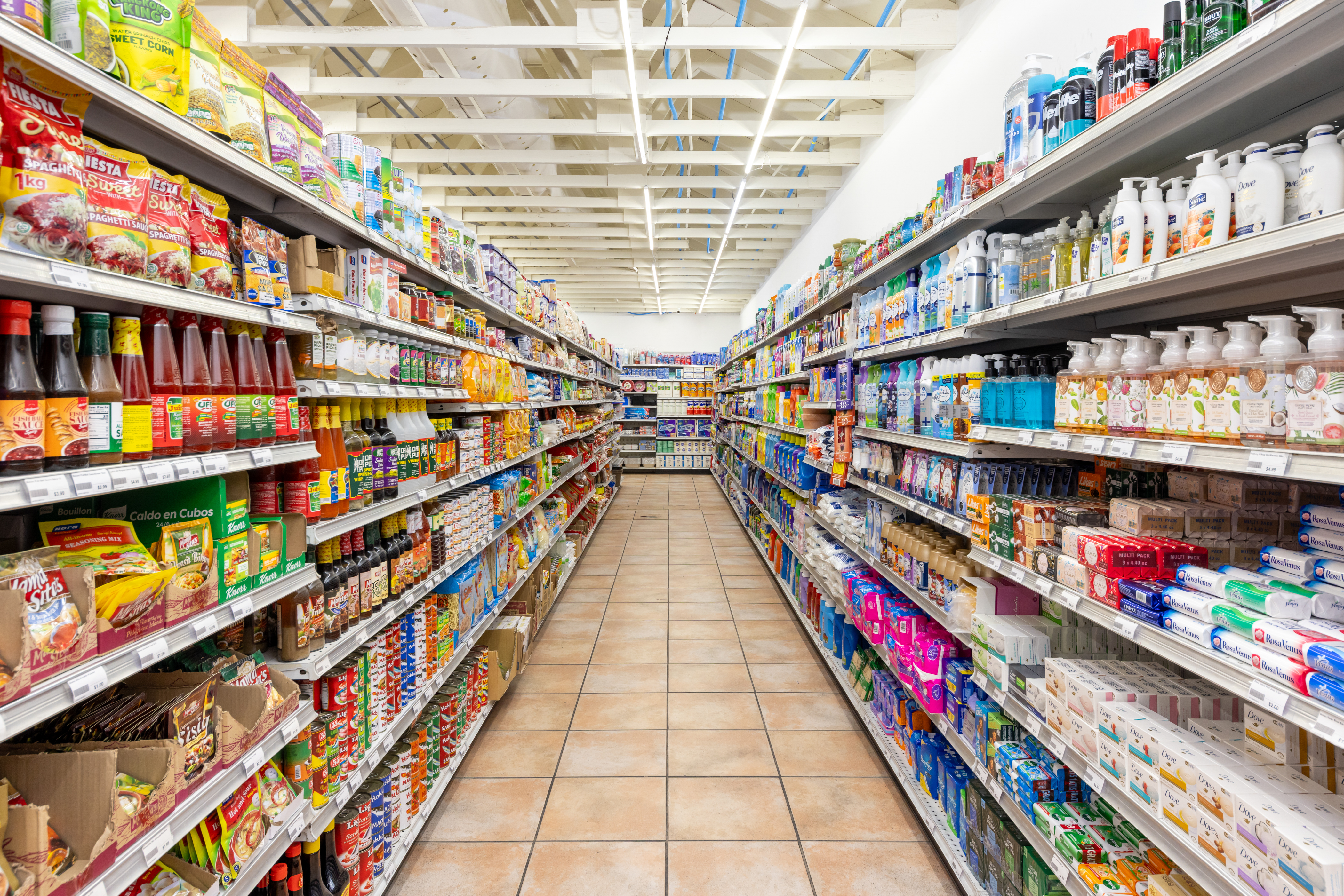 Supermarket Aisle Groceries